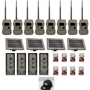 Set of tactical military gear including radios, solar panels, batteries, and a helmet.