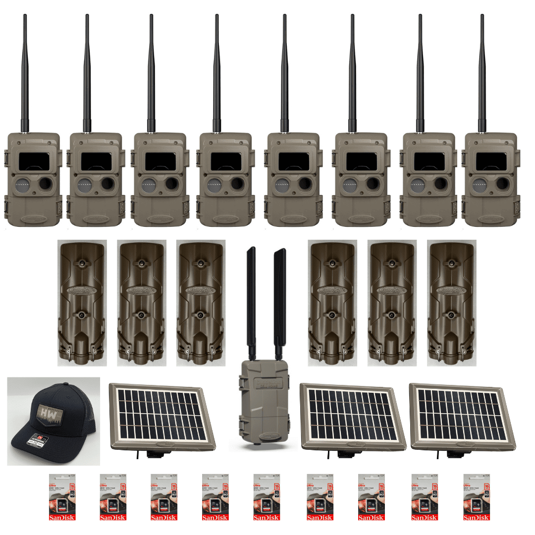 Collection of military radios, accessories, and batteries arranged neatly.